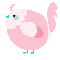 A rose chicken with a head pattern
