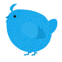 A sky chicken with a lace pattern