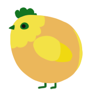 A honey and yellow chicken with a head pattern