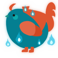 A sea and vermilion chicken