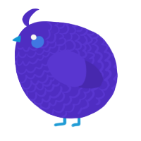 A indigo chicken with a lace pattern