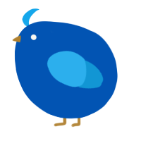 A ultramarine and sky chicken