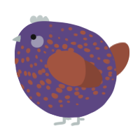 A overcast and russet chicken with a speckle pattern