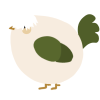 A cream and olive chicken