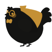 A black chicken