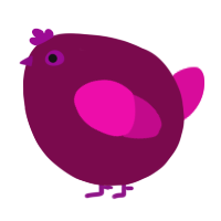 A wine and fuchsia chicken
