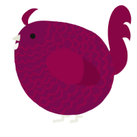 A wine and maroon chicken with a lace pattern