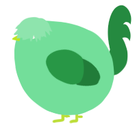 A spring and viridian chicken