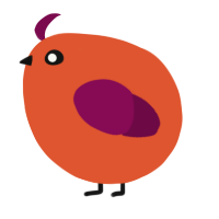 A vermilion and wine chicken