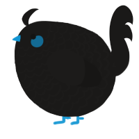 A sable chicken with a lace pattern