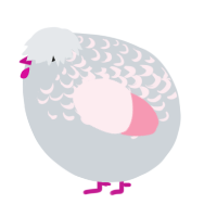 A mist and rose chicken with a half-lace pattern