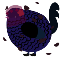 A lemon and cream chicken with a lace pattern