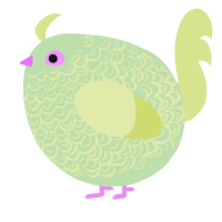 A gluppy and lemon chicken with a double-lace pattern
