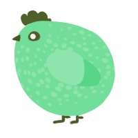 A spring chicken with a speckle pattern