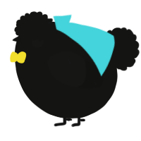 A black chicken
