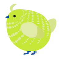 A lime and lemon chicken with a bar pattern