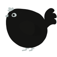 A black chicken