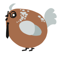 A brown and silver chicken with a neck-speckle pattern