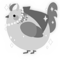 A mist and red chicken with a neck-speckle pattern