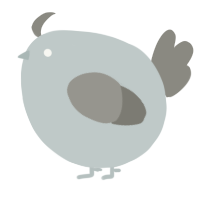 A silver and ash chicken