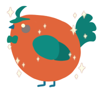 A vermilion and sea chicken