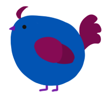 A ultramarine and wine chicken