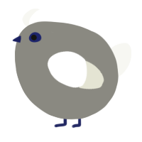 A ash and white chicken