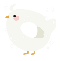 A white chicken