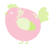 A rose and apple chicken with a neck-speckle pattern