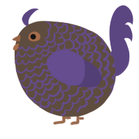 A bark and overcast chicken with a lace pattern
