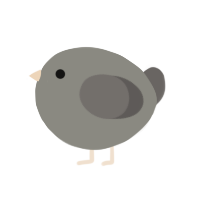 A ash and grey chicken