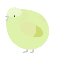 A apple and lemon chicken with a neck-speckle pattern