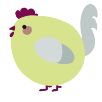 A lemon and silver chicken
