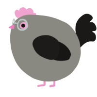 A ash and sable chicken