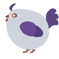 A mist and overcast chicken