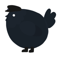 A tumblr chicken with a head pattern