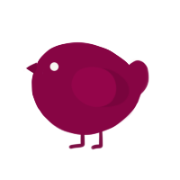 A maroon chicken