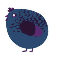 A beige and gluppy chicken with a half-lace pattern