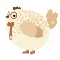 A cream and beige chicken with a half-lace pattern
