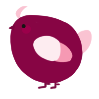A maroon and rose chicken