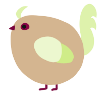 A beige and apple chicken