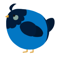 A sapphire and tumblr chicken with a head pattern
