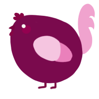 A wine and pink chicken