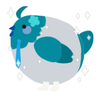 A mist and sea chicken with a head pattern