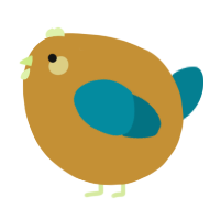 A gold and sea chicken