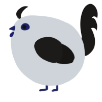 A mist and sable chicken