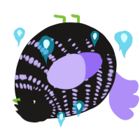A sable and lilac chicken with a bar pattern