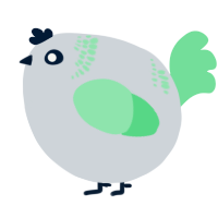 A mist and spring chicken with a neck-band pattern