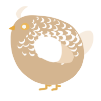 A beige and cream chicken with a half-lace pattern