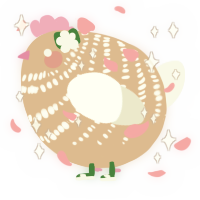 A beige and white chicken with a bar pattern